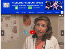 Tablet Screenshot of neurologymarin.com